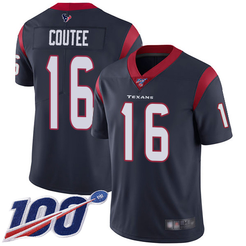 Houston Texans Limited Navy Blue Men Keke Coutee Home Jersey NFL Football #16 100th Season Vapor Untouchable->youth nfl jersey->Youth Jersey